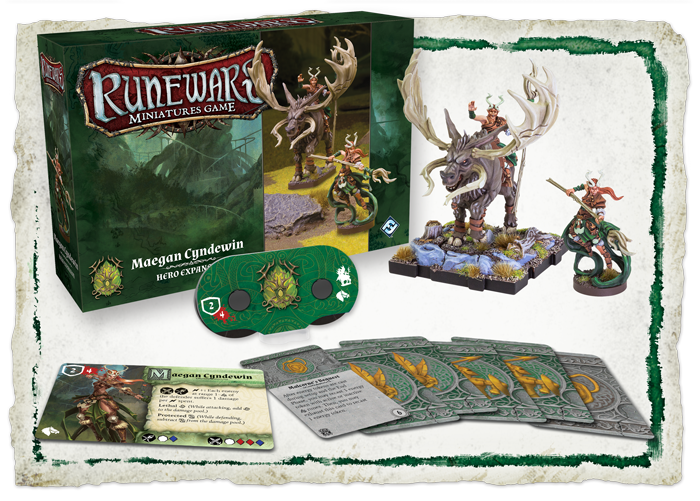 Runewars Miniatures Games: Maegan Cyndewin Hero Expansion