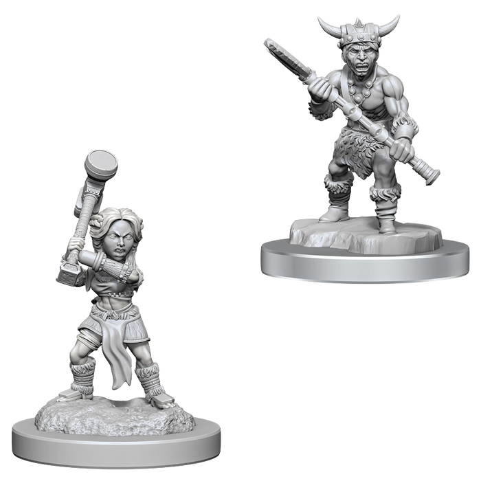 Dungeons and Dragons Nolzur`s Marvelous Unpainted Miniatures: W18 Halfling Barbarians