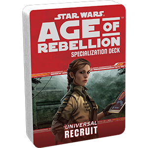 Star Wars RPG: Age of Rebellion - Recruit Specialization Deck