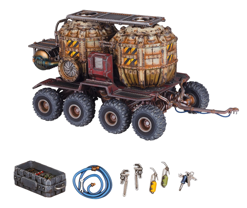 Necromunda - Promethium Tanks on Cargo-8 Ridgehauler Trailer